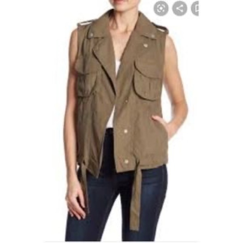 Olive green vest